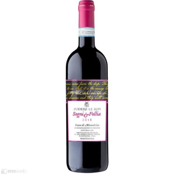 Podere Le Ripi, Rosso di Montalcino Sogni e Follia 2021, 750 ml