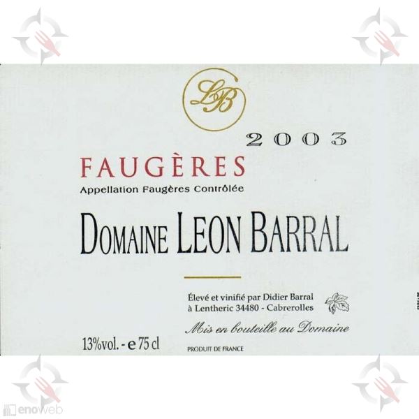 Léon Barral, Faugères 2020, 750 ml - immagine 2