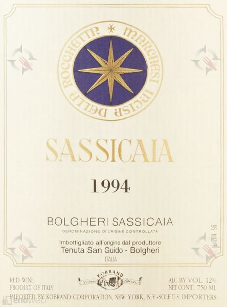 Tenuta San Guido, Bolgheri Sassicaia 1998, 750 ml - immagine 2